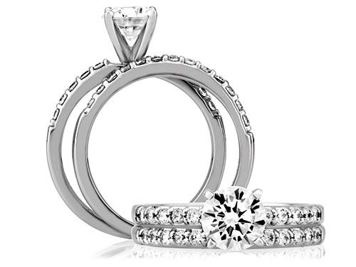 A. Jaffe Classic Shared Prong Engagement Ring