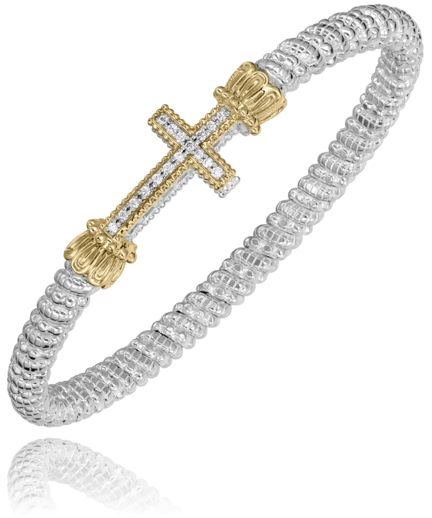 Vahan 14k Gold & Sterling Silver Diamond Bracelet