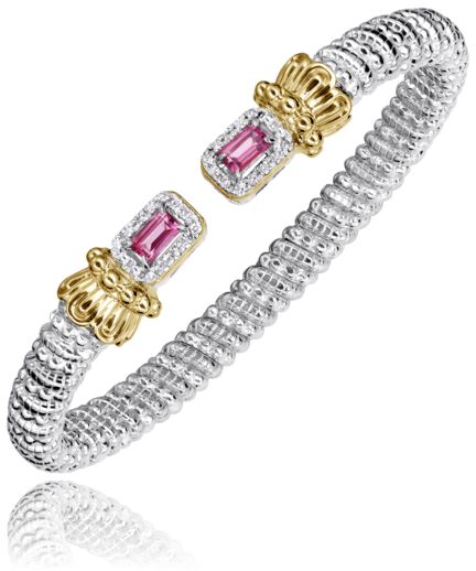 Vahan 14k Gold & Sterling Silver Chrome Diopside Bracelet