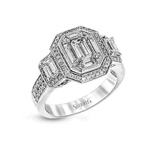 Simon G. Platinum Diamond Engagement Ring