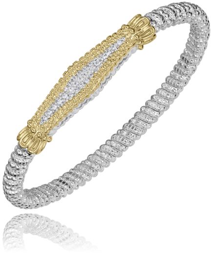 Vahan 14k Gold & Sterling Silver Diamond Bracelet